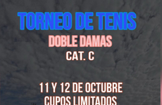 Imagen de En Octubre, Torneo de Tenis Dobles Damas en Talleres