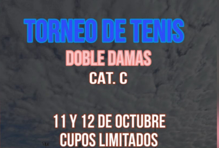 Imagen de En Octubre, Torneo de Tenis Dobles Damas en Talleres