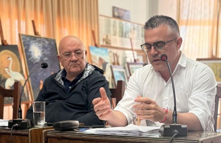 Los ediles durante la sesión de este martes.
