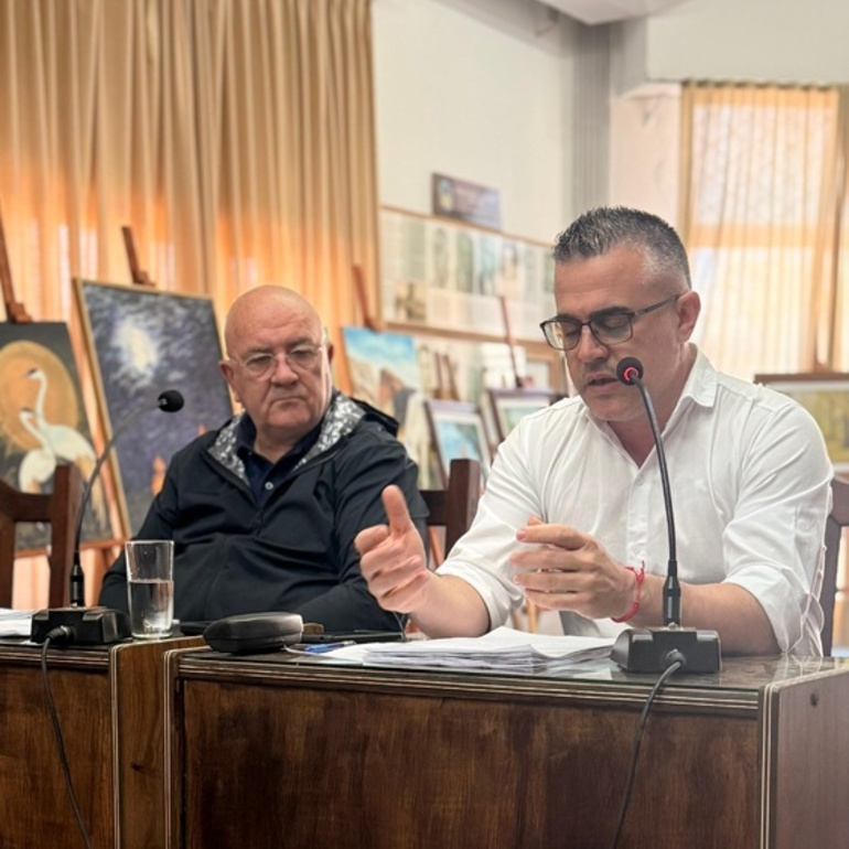 Los ediles durante la sesión de este martes.