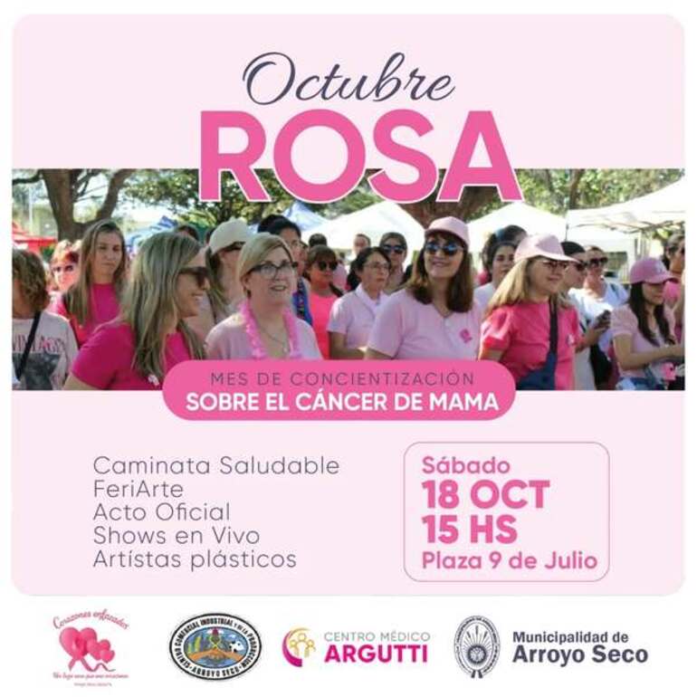 Imagen de Arroyo Seco se suma al Octubre Rosa con distintas actividades