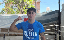 Imagen de Boxeo: Mirco Cuello contin&uacute;a su entrenamiento en Arroyo Seco