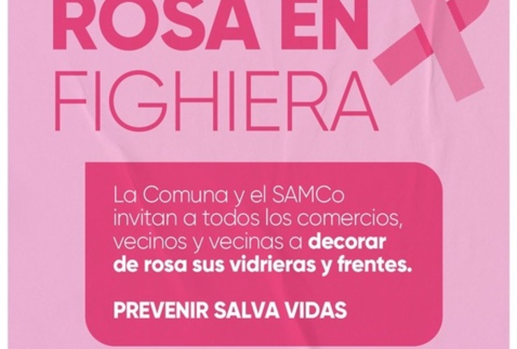 Imagen de Fighiera se suma al Mes de Concientización sobre el Cáncer de Mama