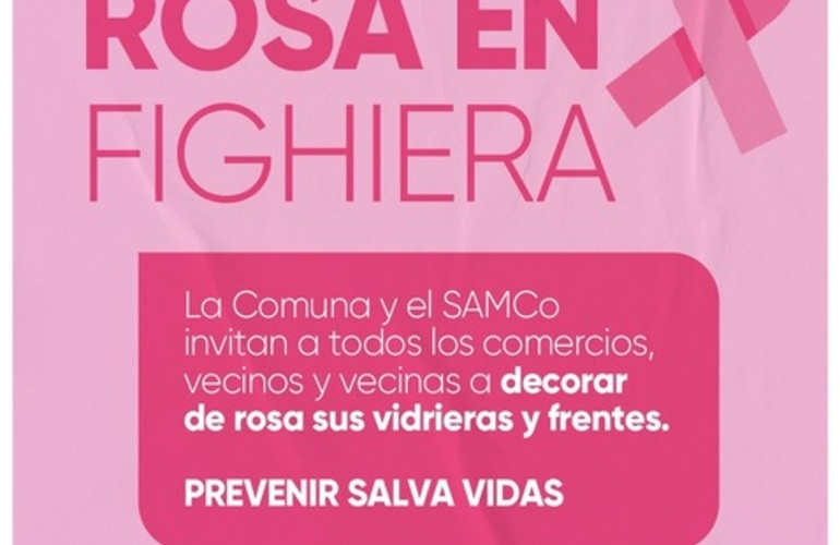 Imagen de Fighiera se suma al Mes de Concientización sobre el Cáncer de Mama