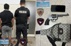 El alumno de 14 años fue demorado por la Policía tras el hallazgo del arma de fuego. (Unidad Regional 2)