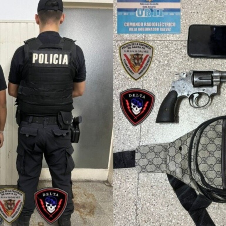 El alumno de 14 años fue demorado por la Policía tras el hallazgo del arma de fuego. (Unidad Regional 2)