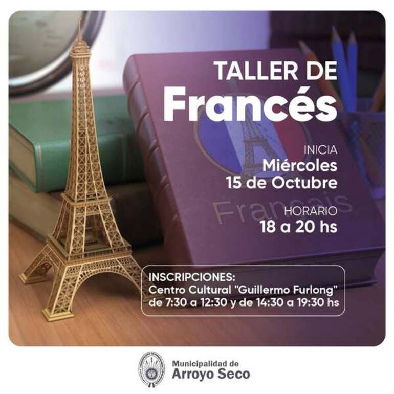 Imagen de Taller de Francés: abren las inscripciones en el Centro Cultural