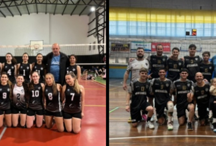 Imagen de Vóley: Unión arrancó ganando las Semifinales en 1era división femenina y masculina