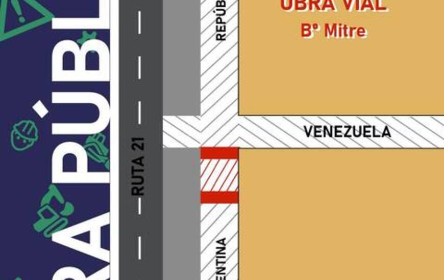 Imagen de Atenci&oacute;n: Obras viales en el ingreso a calle Venezuela