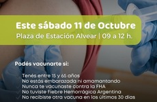 Imagen de Jornada de vacunación contra la Fiebre Hemorrágica Argentina en Alvear