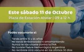 Imagen de Jornada de vacunación contra la Fiebre Hemorrágica Argentina en Alvear