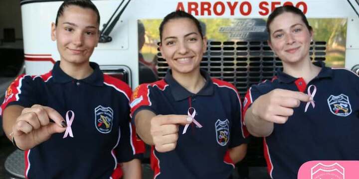 Imagen de Bomberos Voluntarios de Arroyo Seco se suma a la campaña Octubre Rosa