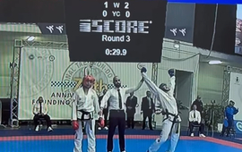 Imagen de Lucila Coletta gan&oacute; en Semifinales a Grecia y pas&oacute; a la Final del Mundial de Taekwondo en Italia