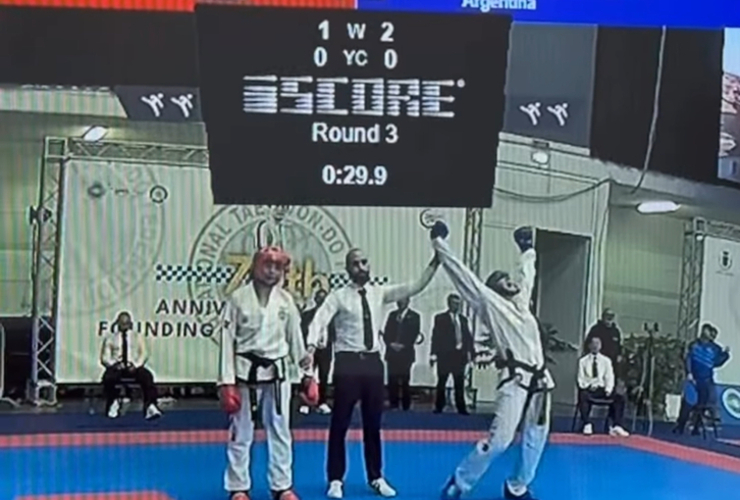 Imagen de Lucila Coletta ganó en Semifinales a Grecia y pasó a la Final del Mundial de Taekwondo en Italia