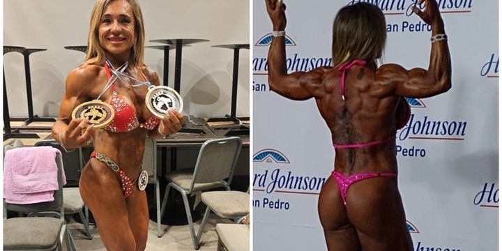 Imagen de Vanesa Luna, Campeona Absoluta en el Campeonato de Fisicoculturismo NABBA