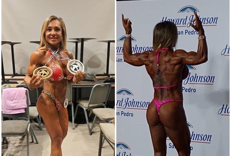 Imagen de Vanesa Luna, Campeona Absoluta en el Campeonato de Fisicoculturismo NABBA