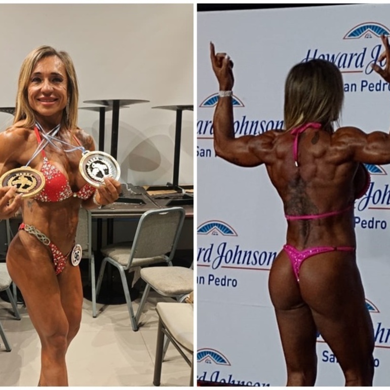 Imagen de Vanesa Luna, Campeona Absoluta en el Campeonato de Fisicoculturismo NABBA