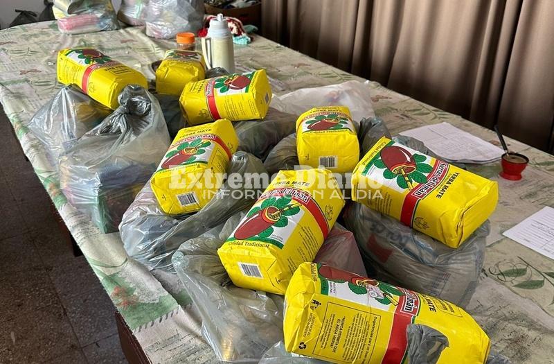 Imagen de Cáritas Arroyo Seco llevó adelante una nueva jornada de entrega de bolsones