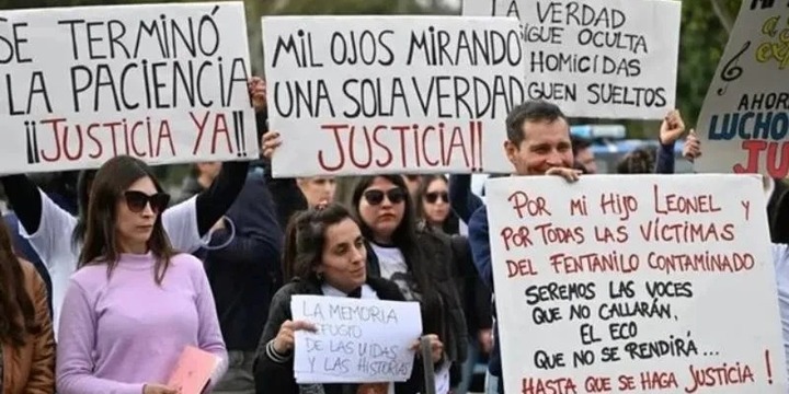 Imagen de Familiares de víctimas marchan en Rosario por el fentanilo contaminado