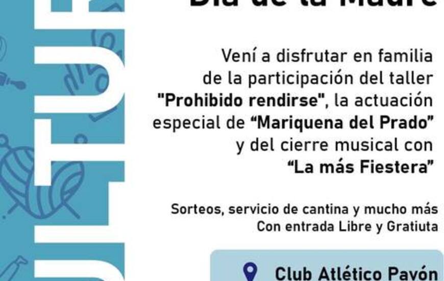 Imagen de Pav&oacute;n celebrar&aacute; el D&iacute;a de la Madre con m&uacute;sica, sorteos y un gran cierre festivo