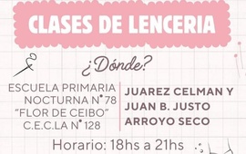 Imagen de Abren inscripciones para el curso de lencer&iacute;a en la Escuela Flor de Ceibo