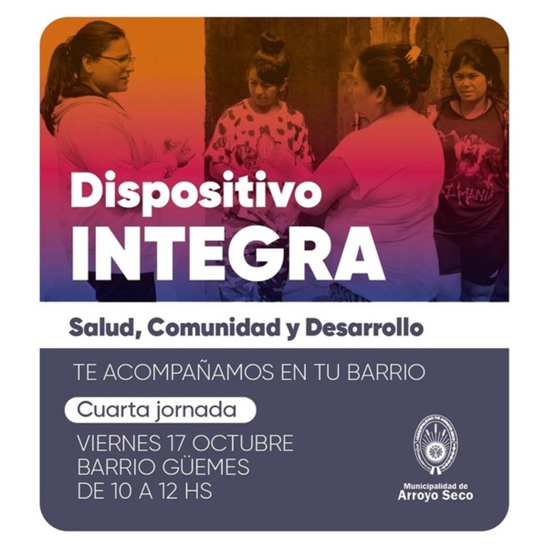 Imagen de Nueva jornada del Dispositivo INTEGRA en barrio Güemes