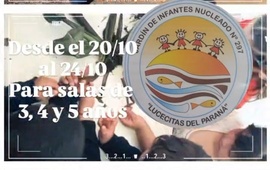 Imagen de Inscripciones para el ciclo lectivo 2026 del Jardín de Infantes Nucleado N° 297 Lucecitas del Paraná