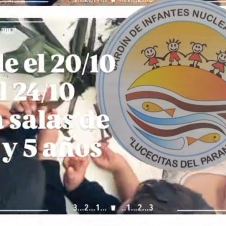 Imagen de Inscripciones para el ciclo lectivo 2026 del Jardín de Infantes Nucleado N° 297 Lucecitas del Paraná