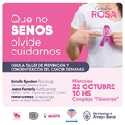 Imagen de Nueva charla-taller en el marco de Octubre Rosa: Que no SENOS olvide cuidarnos