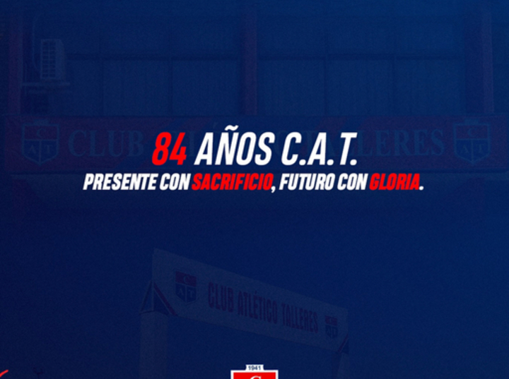 Imagen de El Club Talleres cumple su 84 aniversario