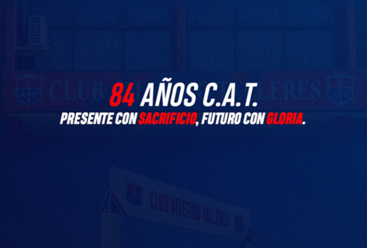 Imagen de El Club Talleres cumple su 84 aniversario