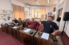 Los concejales durante la sesión de este martes