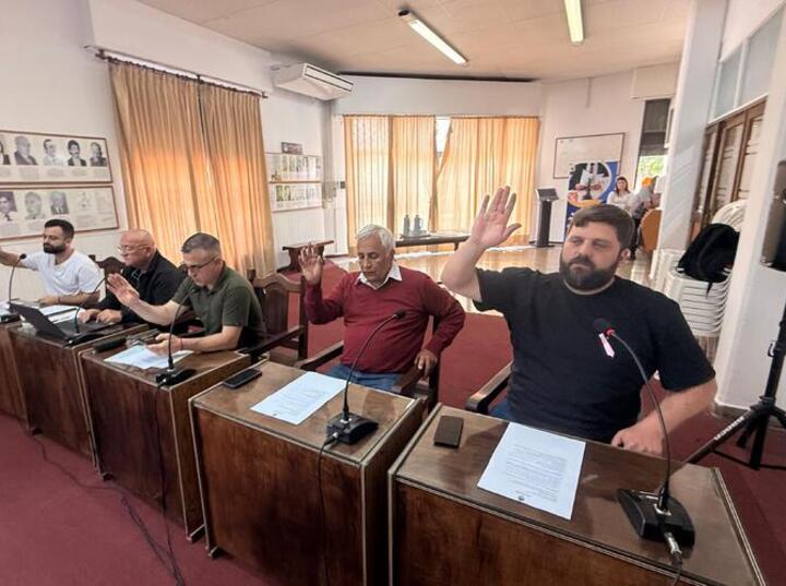 Los concejales durante la sesión de este martes