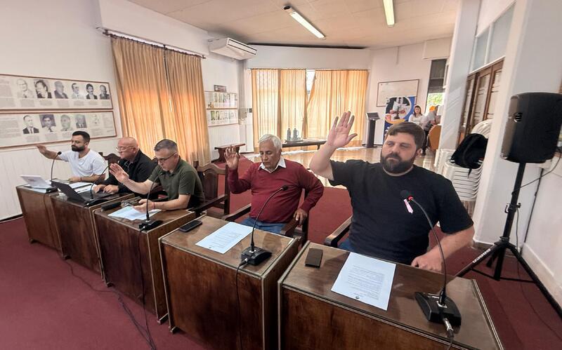 Los concejales durante la sesión de este martes