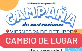 Imagen de Cambio de lugar en la campaña de castraciones y vacunación antirrábica