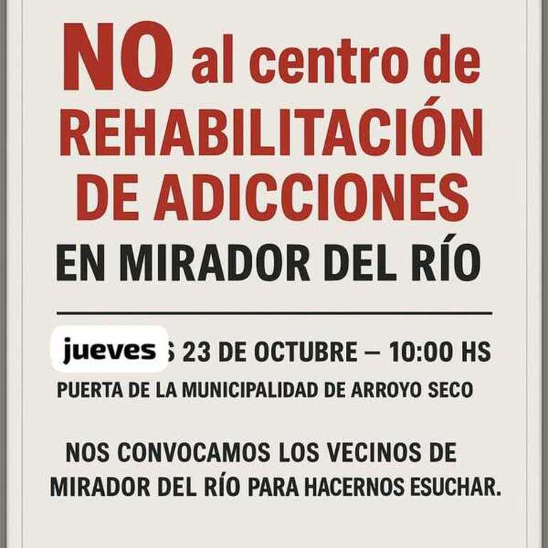Imagen de Vecinos de Mirador del Río se manifiestan contra la instalación de un centro de rehabilitación de adicciones