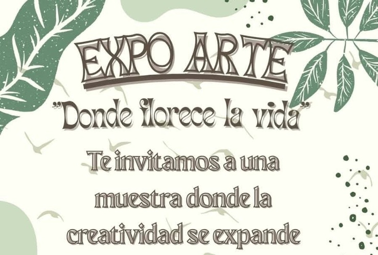 Imagen de La Biblioteca Popular Bernardino Rivadavia invita a la muestra Expo Arte: Donde florece la vida