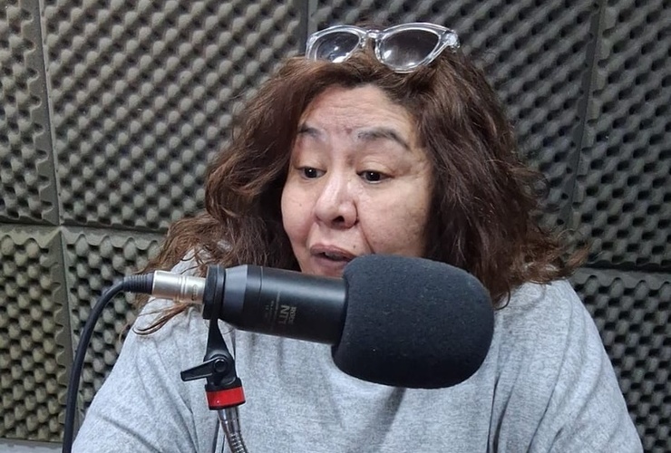 La mujer estuvo en 106.5 hace algunos días atrás.