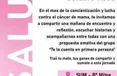 Imagen de Pavón invita a participar de la Jornada Rosa por la concientización sobre el cáncer de mama