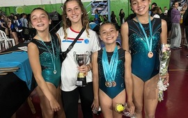 Imagen de Gimnastas de Uni&oacute;n, obtuvieron buenos resultados en Torneo Nacional en Mar de Ajo