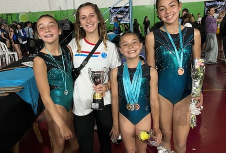 Imagen de Gimnastas de Unión, obtuvieron buenos resultados en Torneo Nacional en Mar de Ajo