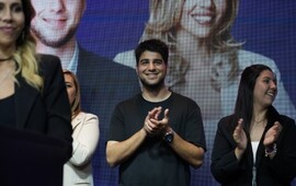 Agust&iacute;n Pellegrini, feliz con la victoria libertaria en Santa Fe y a nivel nacional (Alan Monz&oacute;n/Rosario3)