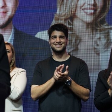 Agustín Pellegrini, feliz con la victoria libertaria en Santa Fe y a nivel nacional (Alan Monzón/Rosario3) Agustín Pellegrini, feliz con la victoria libertaria en Santa Fe y a nivel nacional (Alan Monzón/Rosario3)