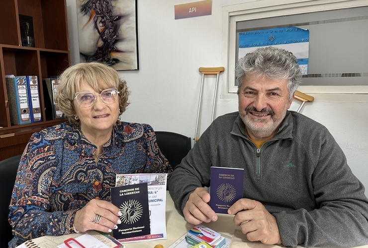 Imagen de Falasco y Farroni se refirieron al Pasaporte Nacional Sanmartiniano en Arroyo Seco