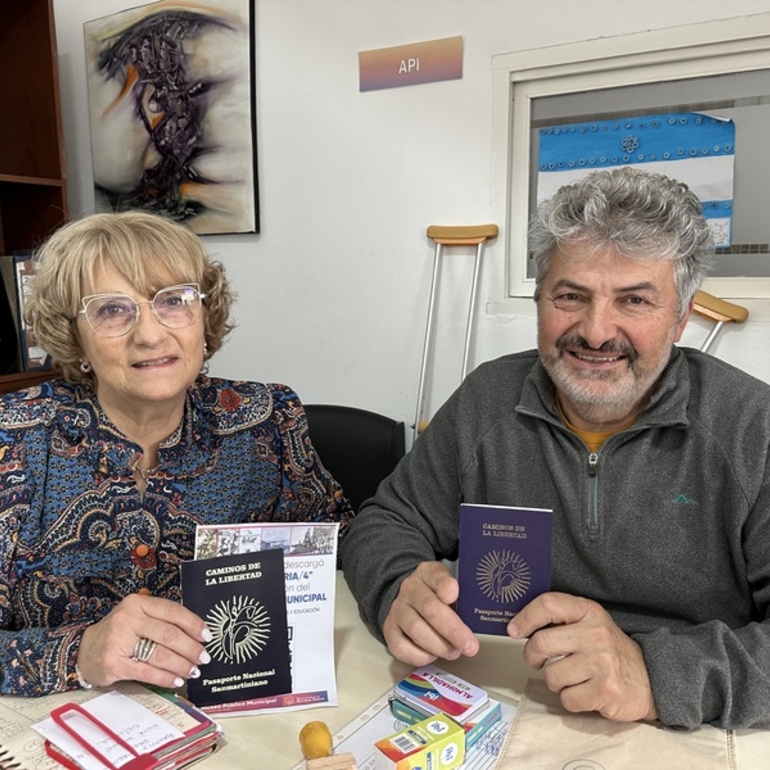 Imagen de Falasco y Farroni se refirieron al Pasaporte Nacional Sanmartiniano en Arroyo Seco