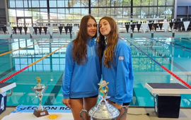 Imagen de Nataci&oacute;n: Cekada y Pollacchi de Labarra Ol&iacute;mpica, lograron podios en el 'Promesas Cono Sur' en Uruguay