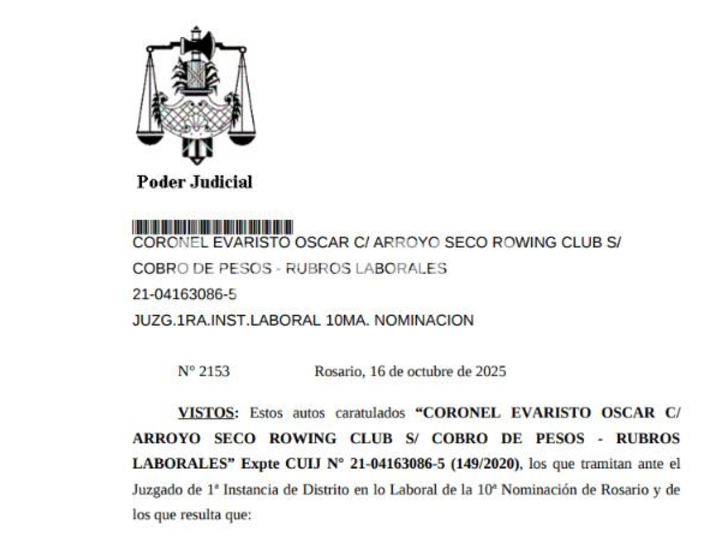 La resolución tiene fecha 16 de octubre 2025