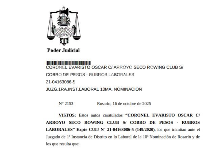 La resolución tiene fecha 16 de octubre 2025