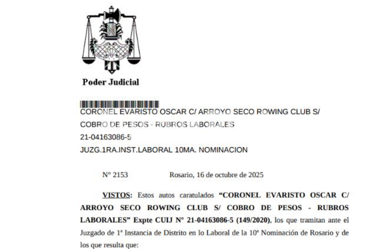 La resolución tiene fecha 16 de octubre 2025