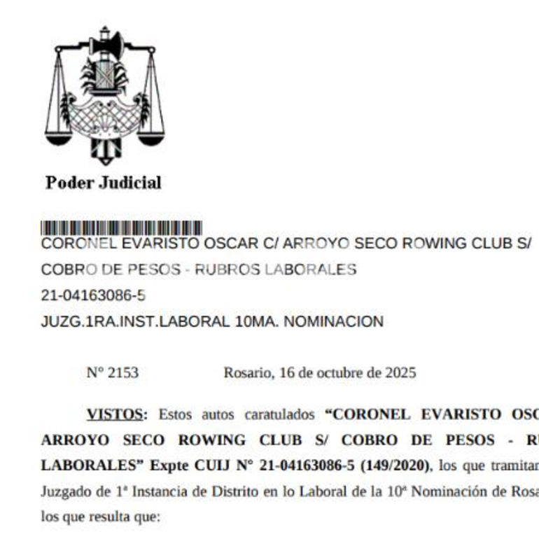 La resolución tiene fecha 16 de octubre 2025